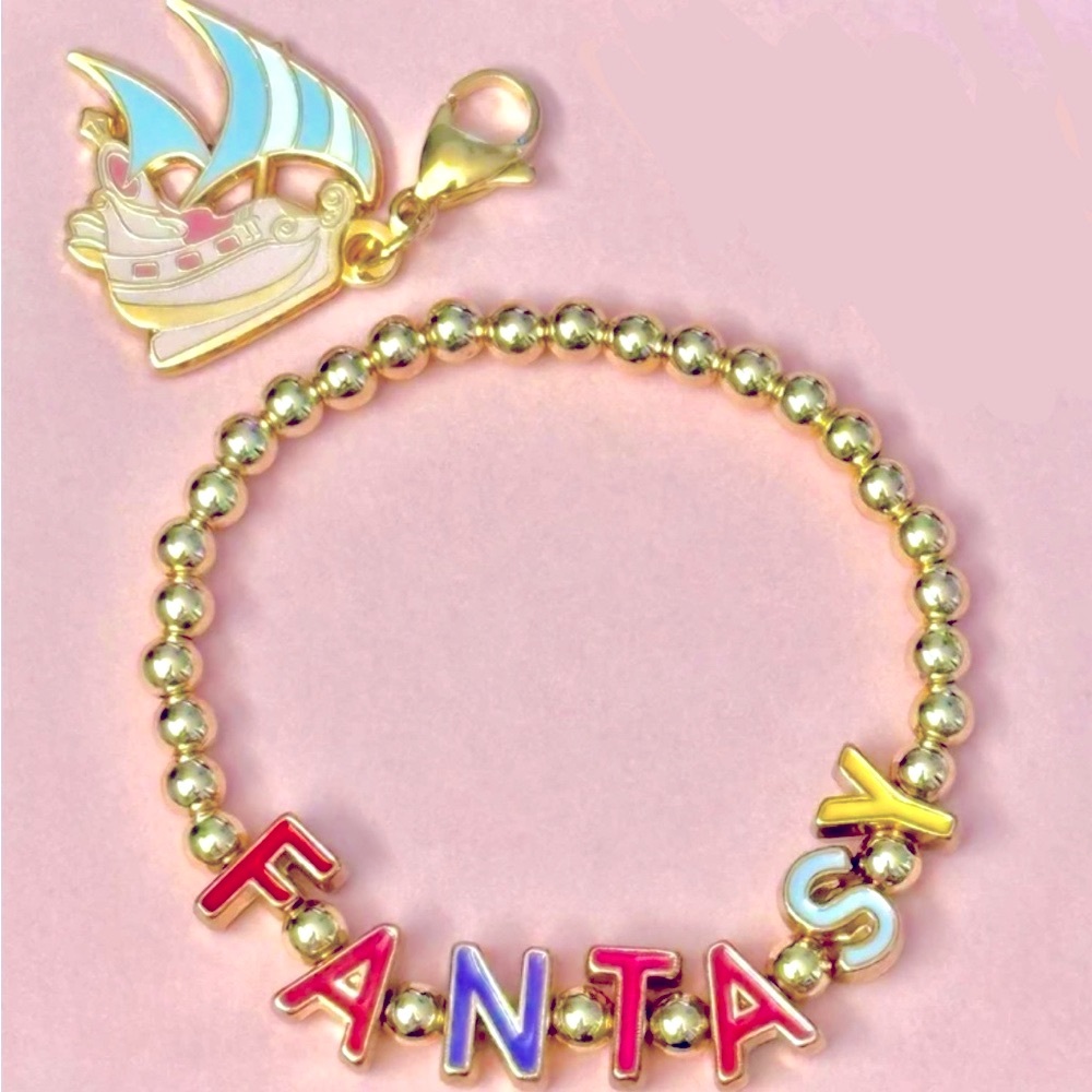 Fantasyland Charm Bracelet and Pirate Ship Charm